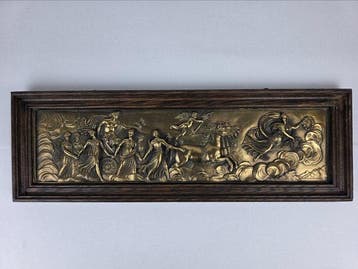 Reliëf, L’Aurora da Guido Reni – grande placca in bronzo a