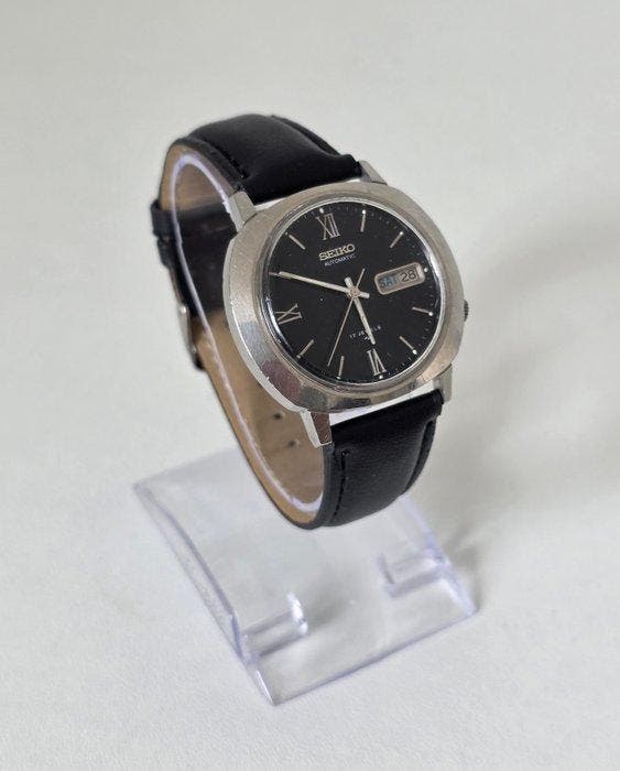 Seiko - Automatic Day-Date 17 jewels - Sans prix de réserve, Handtassen en Accessoires, Horloges | Antiek