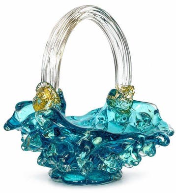 Centre de table - Verre de Murano - Verre soufflé à la main