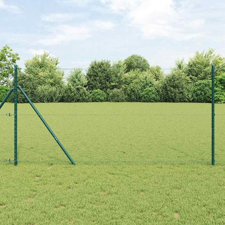 vidaXL zeshoekig gaashek met grondbevestiging 100 x 1,2 m, Tuin en Terras, Tuinhekken en Hekwerk, Nieuw, Verzenden