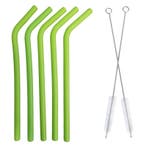 Fako Bijoux - Siliconen Rietjes Set - 5 Herbruikbare Rietjes, Verzenden