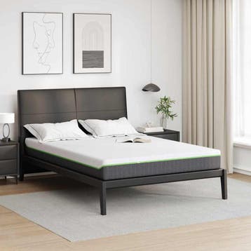 vidaXL Matras Medium zacht 140 x 190 cm Wit en Grijs, Huis en Inrichting, Slaapkamer | Matrassen en Bedbodems, Verzenden, Nieuw