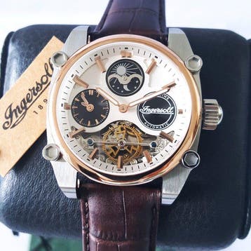 Ingersoll - Automatic - Moon Sun - Gold - Half Skeleton -, Nieuw