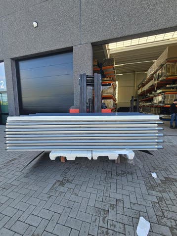 Budget dakpaneel 40/80mm – antraciet/wit, meerdere lengtes, Verzenden, Nieuw
