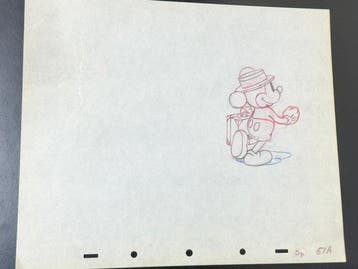 Walt Disney - Dessin de production de Mickey Mouse (1939) -, Collections, Disney