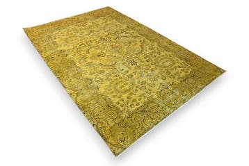 Geel vintage - Vloerkleed - 255 cm - 170 cm -  handgemaakt