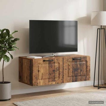 vidaXL Wandmontage TV-kast Oud hout 78,5 x 41 x 30 cm, Verzenden, Nieuw