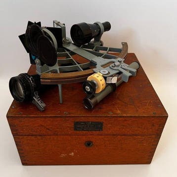 Sextant - Metaal, Messing, Glas - Tamaya & Co. Ltd ,Ginza