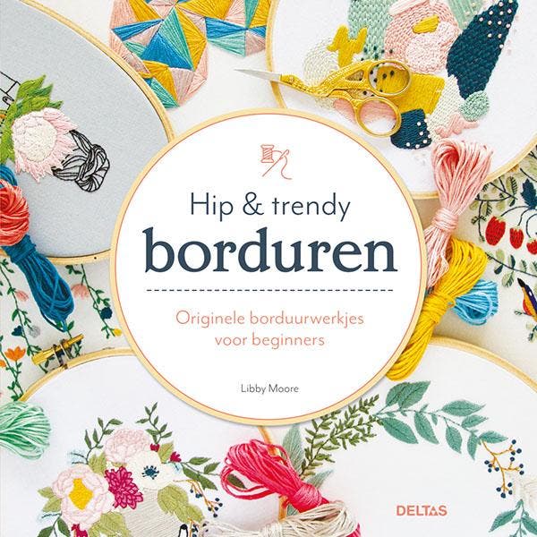 Hip & trendy borduren 9789044754438 Libby Moore, Boeken, Hobby en Vrije tijd, Zo goed als nieuw, Verzenden