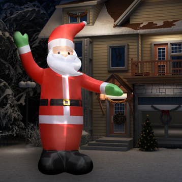 vidaXL Kerstman opblaasbaar met LEDs IP44 4,5 m, Verzenden