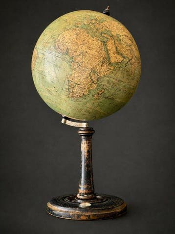 Globe scolaire rare - Ludwig J. Heymann - vers 1910