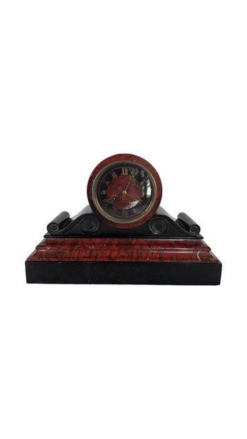 Pendule - Marmer, Glas - 1850-1900