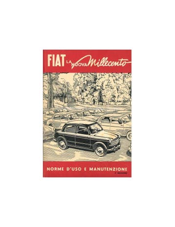 1954 FIAT 1100 INSTRUCTIEBOEKJE ITALIAANS, Ophalen of Verzenden