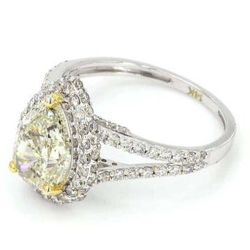 Verlovingsring - 14 karaat Witgoud - 2.77ct. tw. Diamant