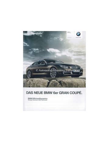 2012 BMW 6 SERIE GRAN COUPÉ BROCHURE DUITS, Nieuw