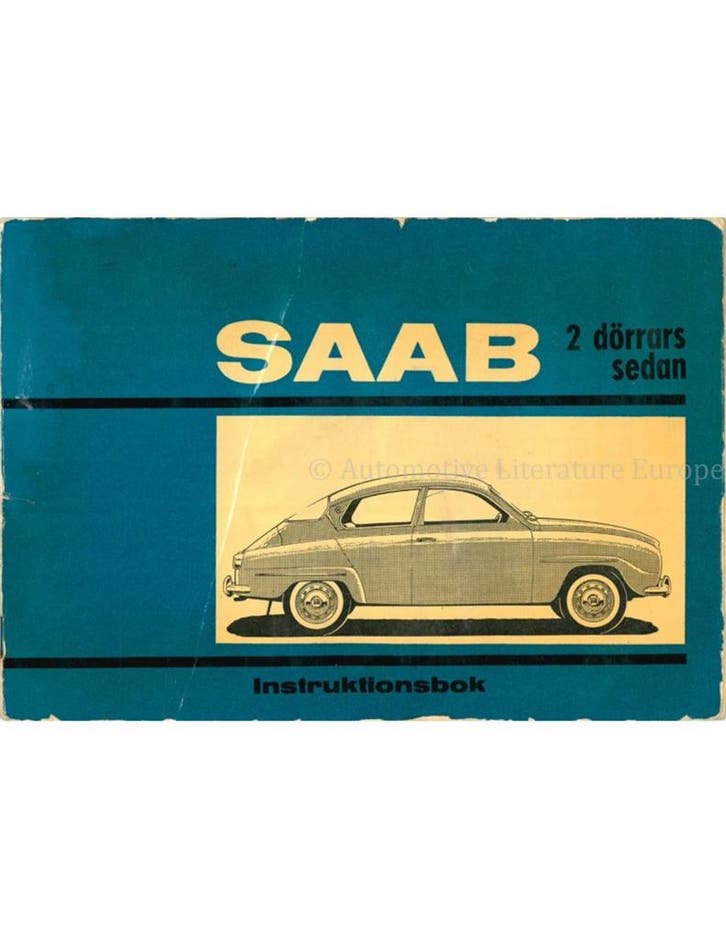 1964 SAAB 96 SEDAN INSTRUCTIEBOEKJE ZWEEDS, Autos : Divers, Modes d'emploi & Notices d'utilisation