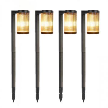 Buitenverlichting zonne-energie Set van 4 Aurora LED Solar T, Verzenden, Nieuw