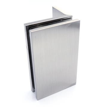 Glasklem Porto Premium glas/wand 90° - RVS, Verzenden, Nieuw
