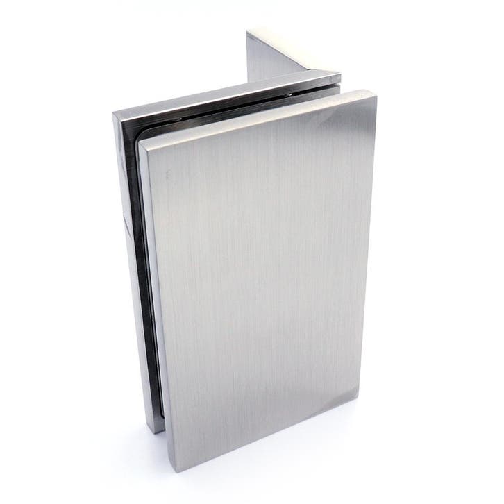 Glasklem Porto Premium glas/wand 90° - RVS, Doe-het-zelf en Bouw, Hang- en Sluitwerk, Nieuw, Verzenden