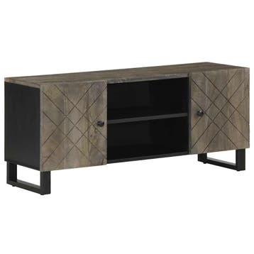 TV-meubel Mangohout | 34% Retour Deal | Sla je slag, 100 tot 150 cm, Verzenden, Zo goed als nieuw, Minder dan 100 cm