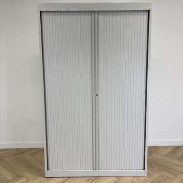 Emmein roldeurkast vv 4 legborden (hxbxd) 195x120x45 cm,, Gebruikt