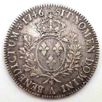 Frankrijk. Louis XV (1715-1774). Écu aux branches d’olivier