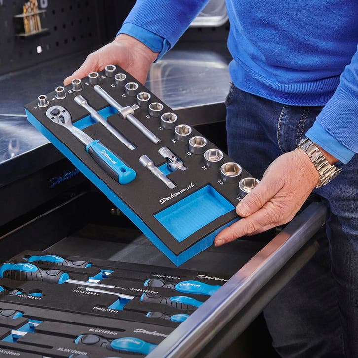 Datona Dopsleutelset 3/8 opname 20-delig in Pro, Doe-het-zelf en Bouw, Gereedschap | Handgereedschap, Ophalen of Verzenden