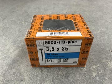 Veiling - 10x Heco spaanplaatschroef ø3,5x35mm 200-pack FIX