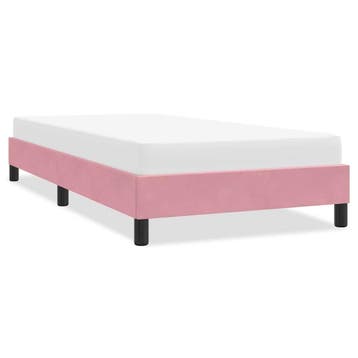 vidaXL Bedframe zonder matras 90x210 cm fluweel roze, Verzenden, Nieuw