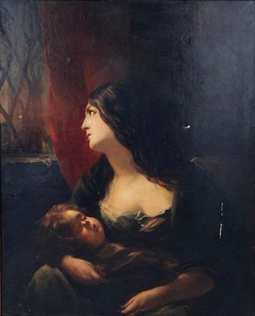Jose Gutierrez de la Vega (1791-1865) - Maternidad, Antiquités & Art