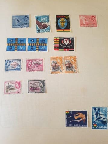Wereld 1869/1972 - Verzamelingen uit diverse landen in album, Gestempeld