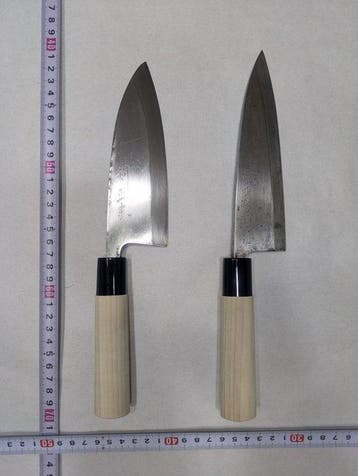 Keukenmes - Staal, Hout - Japan - Traditionele Japanse