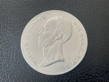 Nederland. Willem II. 2 1/2 Gulden 1847 (Zonder, Postzegels en Munten