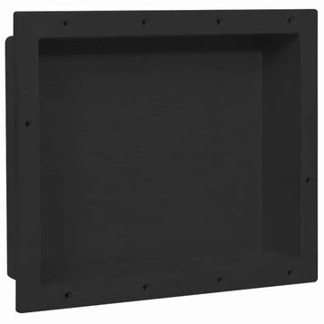 vidaXL Douchenis 41x51x10 cm matzwart, Doe-het-zelf en Bouw, Verzenden, Nieuw
