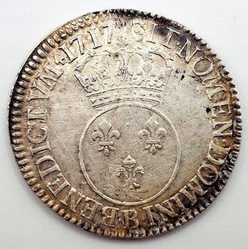 Frankrijk. Louis XV (1715-1774). Écu dit vertugadin