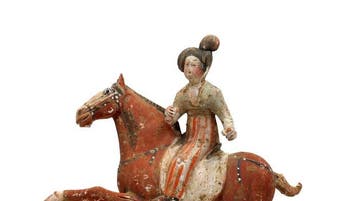 Oud Chinees, Tang-dynastie Terracotta Zeldzame beschilderde