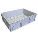 Stapelbak 800x600x220 mm euronorm grijs pp gebruikt, Zakelijke goederen, Horeca | Overige, Ophalen of Verzenden