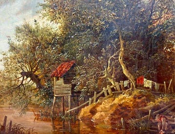 Arthur James Stark (1831-1902) - Idyllische Flusslandschaft
