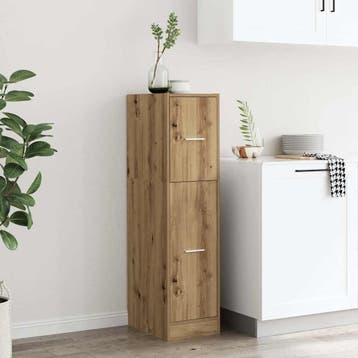 vidaXL Apothekerskast 30x41x118 cm bewerkt hout artisanaal, Verzenden