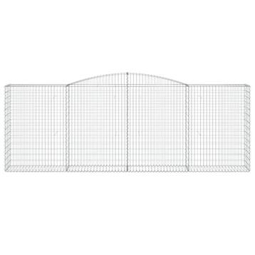 vidaXL Schanskorf gewelfd 400x50x140/160 cm gegalvaniseerd, Tuin en Terras, Verzenden, Nieuw
