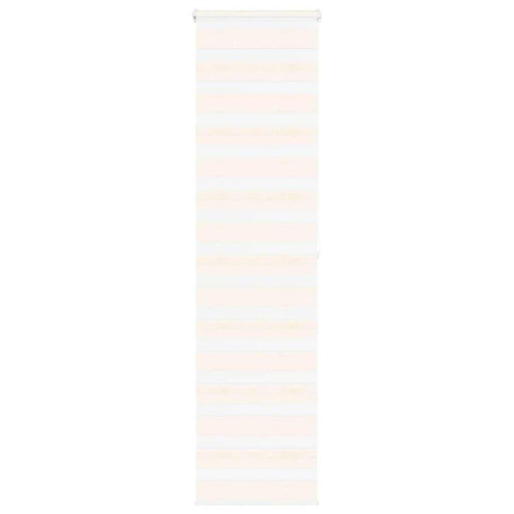 vidaXL Zebra rolgordijn 60x200 cm stofbreedte marmerbeige, Huis en Inrichting, Stoffering | Gordijnen en Lamellen, Nieuw, Verzenden