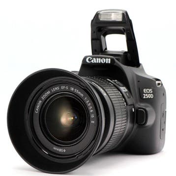 Canon EOS 250D + EF-S 18-55mm F/3.5-5.6 IS II #DSLR#DIGITAL, Nieuw