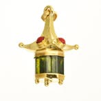 Pendentif - 18 carats Or jaune Corail