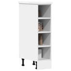 vidaXL Onderkast Riga 20x44,5x81,5 cm bewerkt hout wit, Verzenden