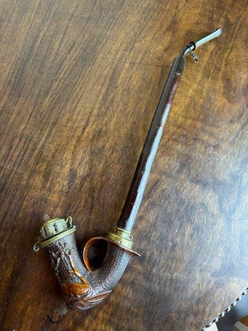 Sans prix de réserve - Pipe - Bois, Laiton