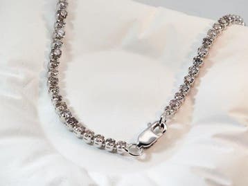 Zonder minimumprijs - Armband - 14 karaat Witgoud - 2.30ct.
