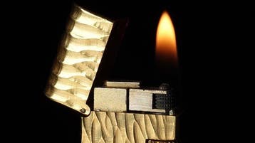 Dunill - Dome Bark Pattern Rollagas Lighter - Zonder, Nieuw