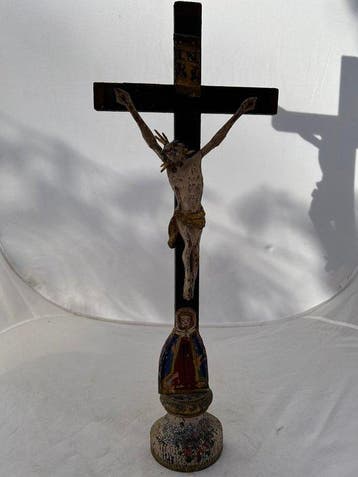 Crucifix - Hout - 1850-1900 - Crucifix - 52 cm