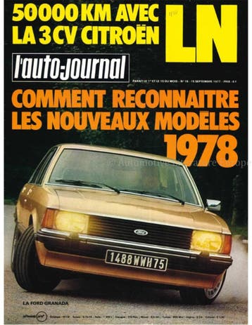 1978 LAUTO-JOURNAL MAGAZINE 16 FRANS, Nieuw