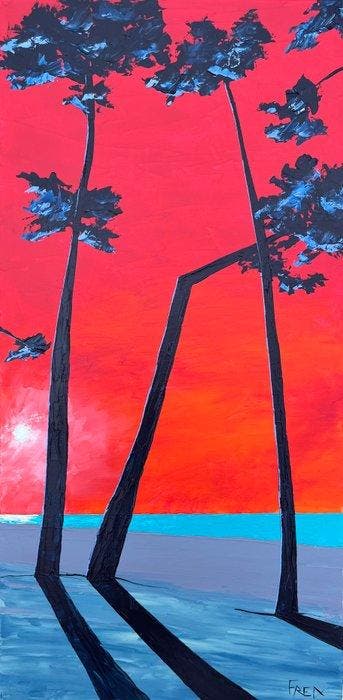 frederic Cadiou (1980) - Ciel rouge au Cap Coz